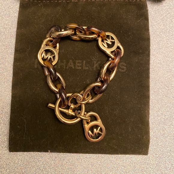 Michael Kors Jewelry - MICHAEL KORS TORTOISE AND GOLD BRACELET